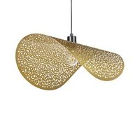 lampara colgante iluminacion estilo retro hierro metal tono oro krishna