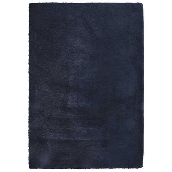 Alfombra De Pelo Largo Navarra Azul Marino 160x230 Cm Poliéster