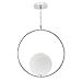 Lampara Colgante Aimee Esfera 1xe27 Cromo de FABRILAMP.
