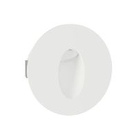 aplique de pared empotrable led bely elite redondo 1w