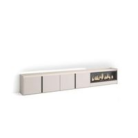 mueble tv almachar-02 con chimenea y luces led