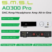 smsl ao300 pro dac amplificador de potencia para auriculares amp cs43131 xu316 mqa bluetooth usb entrada optica coaxial 165w con control remoto