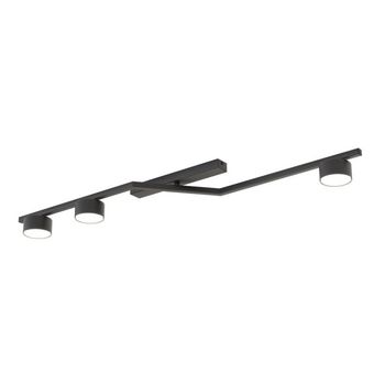 Lámpara de techo vorn negro (3 luces)