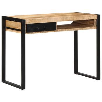 Escritorio 100x50x75 Cm Madera Maciza Mango Vidaxl