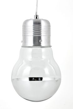 Lámpara de techo cristal y metal cromado