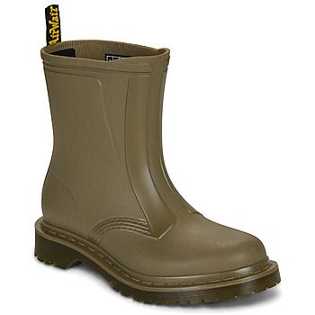Dr. Martens Botas de agua 1460 Rain Pull On Boot DMs Olive PVC para hombre