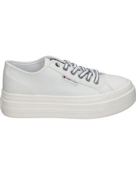 Zapatillas Sneaker De Mujer Tommy Hilfiger En0en02714ybl Color Blanco 36