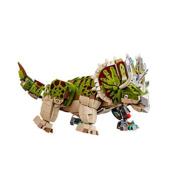 Maqueta 3d Mecanizada Con Diseño De Triceratops Con 1368 Piezas. 14x36x17 Cm. Color: Multicolor