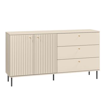 Bufé 2 puertas 3 cajones cachemira melamina beige