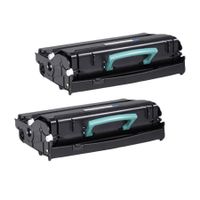 compatible multipack dell 2350dn printer toner cartridges 2 pack -593-10337