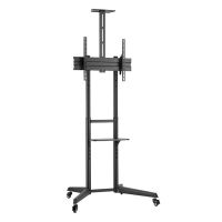 ewent ew1539 soporte de suelo para television de 37-70 vesa 600x400 con soporte para camara negro