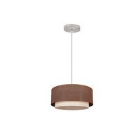 mi lampara - sobremesa 1l marron cilindrico 30x15