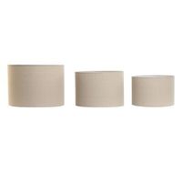 pantalla set 3 lino metal 40x40x28 e27 para techo