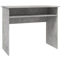 mesa de escritorio   escritorio de despacho  escritorio de madera contrachapada gris hormigon 90x50x74 cm