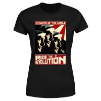 revolution womens t-shirt - black - xl - black