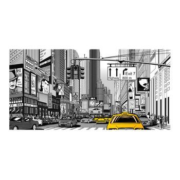 Fotomural Xxl - Taxis Amarillos En Nueva York (550x270 Cm)