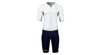Traje de triatlon huub anemoi 2 sub22 blanco   azul