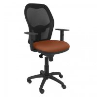 piqueras y crespo jorquera silla malla negra asiento bali marron