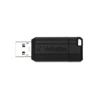 unidad usb verbatim pinstripe 64 gb negra con proteccion por contrasena