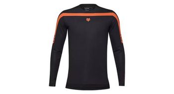 Camiseta demanga larga fox flexair aviation verde azul