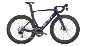 Scott foil rc team sram force axs 12v 700mm violeta negro 2025 bicicleta carretera
