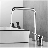 grifo lavabo alto encastrado monomando giratorio orune cromado