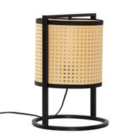 lampara de mesita de ratan sintetico diametro 38 cm