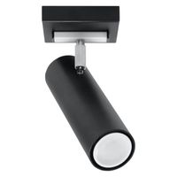 foco zani negro 1 luz