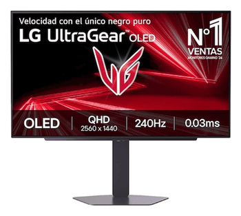MONITOR LG, 27 PULGADAS, 27GX704A-B, 68,6 CM, 2560 X 1440 PIXELES, QUAD HD, OLED, 0,03 MS, NEGRO