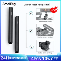 smallrig-varilla de fibra de carbono de 15mm sistema de soporte de varilla de 15mm sin rosca 6 de largo paquete de un par-1872