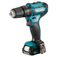 makita hp333dsax1 taladro atornillador 12v 2 baterias  cargador  maletin