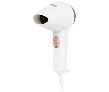 Mesko ms2275 secador de pelo de viaje compacto, 2 niveles temperatura / velocidad motor bajo ruido, 1400, blanco