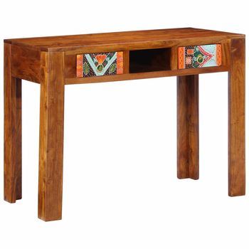 Escritorio | Mesa De Trabajo Con Cajón Con Almacenamiento Marrón 100 X 50 X 75 Cm