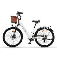 bicicleta electrica cysum x-city 250w 48v104ah 26 neumaticos - blanca
