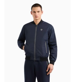EA7 para hombre. 8NPB12_PN7LZ Bomber de nailon Premium Shield marino (L), Casual, Deportivo, Multideporte, Poliéster