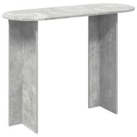 mesa consola gris hormigon 100 x 395 x 75 cm vidaxl