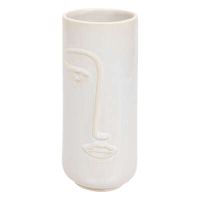 factory cuadros jarron decorativo forma rostro soleya ceramica 25 cm alto