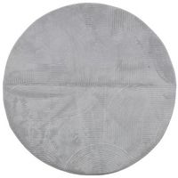 alfombra de pelo corto look escandinavo iza gris o 120 cm vidaxl