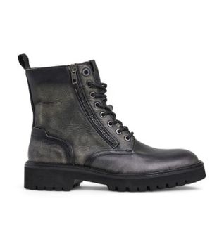 Pepe Jeans para hombre. PMS50253 Botas de Piel Durham negro (43), Plano, Cremallera, Casual