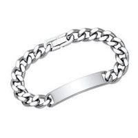 brazalete de acero inoxidable pulido a espejo