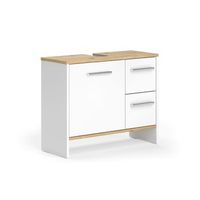 mueble bajo lavabo karli 702 x 57 cm con 2 cajones y 1 puerta vicco