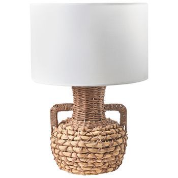 Lámpara De Mesa Tejida Lámpara De Noche De Cuerda De Papel Hecha A Mano Boho Natural Renard