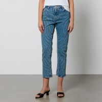 ps paul smith zebra print denim straight-leg jeans - w31