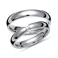 alianzas de titanio diamante talla brillante 005 ct