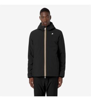 K-way para hombre. K6128VW Chaqueta reversible Jack (S), Negro, Casual, Verde, Poliéster