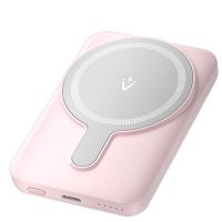 power bank vention fhsp0 5000mah magnetic wireless usb-ccwireless 20w rosa
