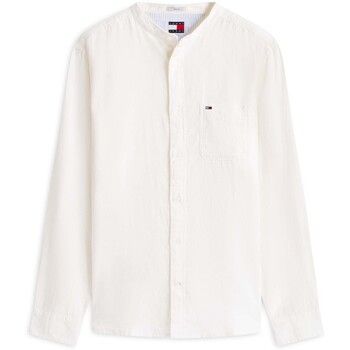Tommy Jeans Camisa manga larga Tjm Reg Linen Mx Ban para hombre