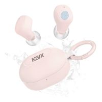 auriculares ksix neutron inalambricos true wireless stereo para llamadas y musica control tactil ipx4 color rosa