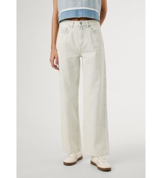 Pepe Jeans para mujer. PL205084 Jeans Straight Lexa Menta blanco roto (31/30), Casual, Algodón, Denim