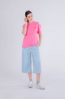 camiseta con estampado de coctel bubble gum m